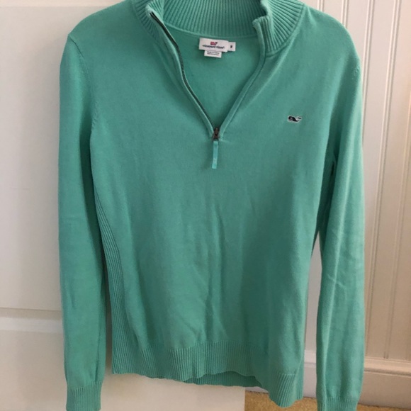 Vineyard vines solid green pullover sweater - Picture 1 of 2